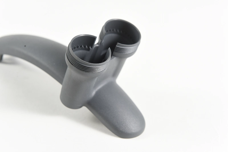 Class-A high-gloss ABS enclosure for smart devices featuring premium surface finish and flame retardant properties.